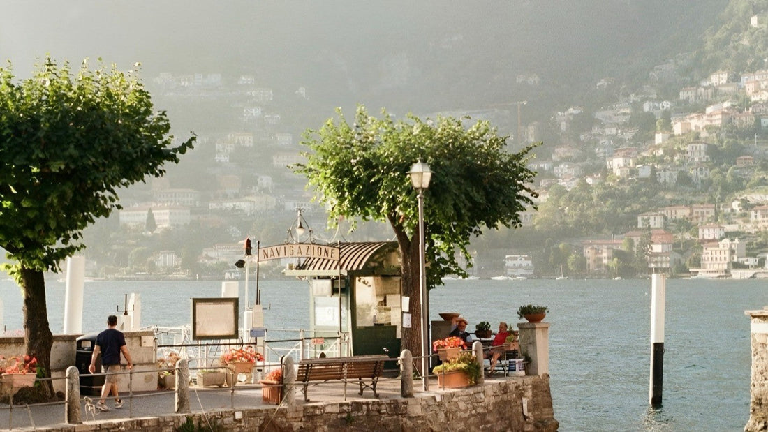 Lake Como Italy summer morning — Rewind Apparel travel edit